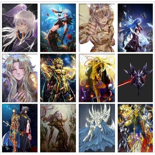 Self-adhesive painting Anime God Warriors Saint Seiya Personnel Myth Cartoon Home Home Decoration