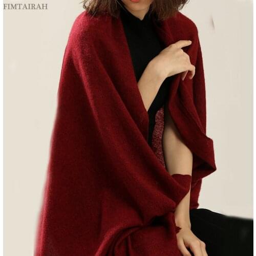 Yak Wool Scarf Winter For Women Femme Echarpe Warm Scarf Luxury Brand 2019 Soft Stoles Poncho Shawl Wrap
