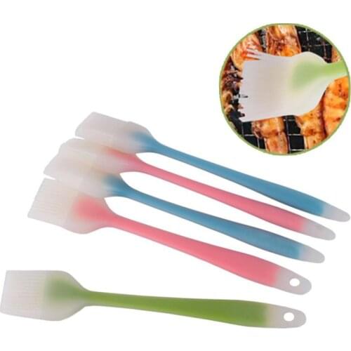 Silicone Spatula Barbeque Brush Cooking BBQ Heat Resistant Oil Condiment Brushes Kitchen Bar Cake Baking Tools Utensil Supplies