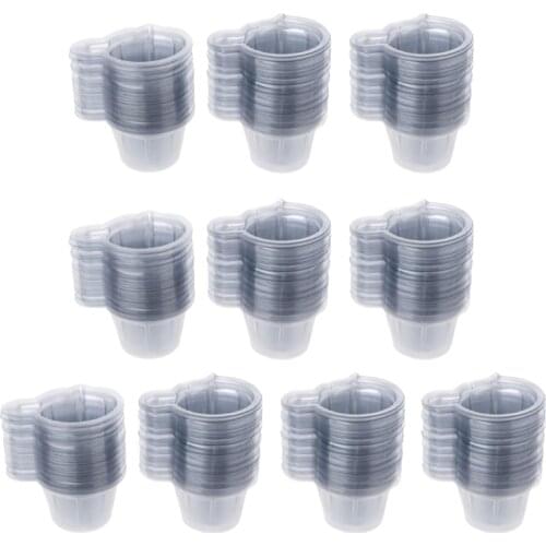 500PCS 40ml Epoxy Mixing Cups Graduated Plastic Cup for Resin Epoxy Paint Stain Disposable Dispensing Cups Resin Crafts