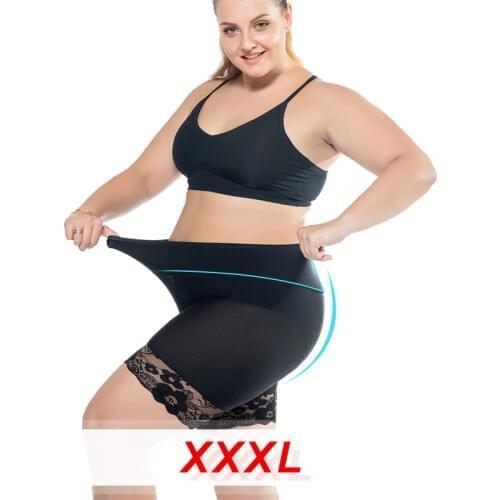 2020 Women Safety Shorts Pants Plus Big Size Safety Short Pants Female Sexy Lace Shorts Boxers for Women Black Boyshort Panties