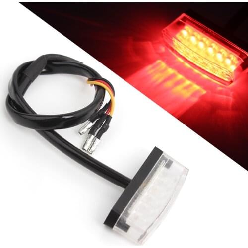 Universal Motorcycle Mini 6LED Tail Light Brake Stop Light License Plate Light Fit For Harley Yamaha Suzuki