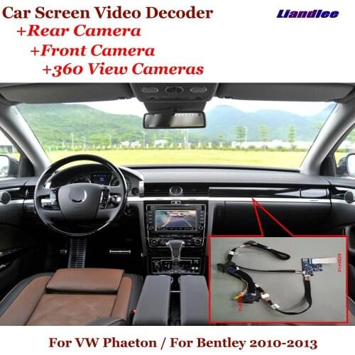 Car Original Screen For VW Phaeton / For Bentley 2010-2013 DVR Reverse Image Decoder Rearview Front 360 Camera