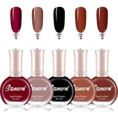 Quick Dry Non-toxic Nail Polish Health Environmental Tasteless And Long-lasting Water-based Nail Gel Beauty Product TSLM1