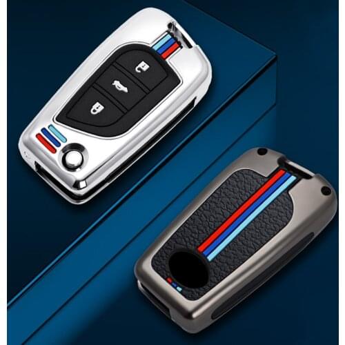 3 Buttons Zinc Alloy Car Key Cover Case For Toyota Auris Corolla Avensis Verso Yaris Aygo Scion TC IM 2015 2016 Camry RAV4