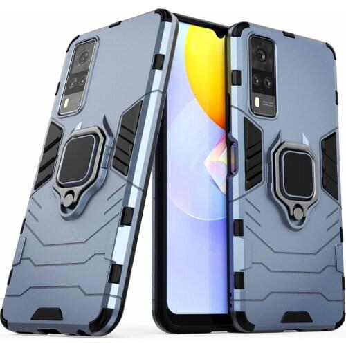 For VIVO Y31 2021 Case vivoY31 V2036 Magnetic Car Shockproof Ring Armor Phone Back Cover For vivo Y31 Y 31 2021 6.58" Coque capa