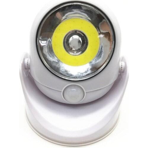 COB LED Marvel Night Light 360 Swivel Battery Powered Human Body Sensor Lamp for Garden Courtyard Stairs Corridor Lamps