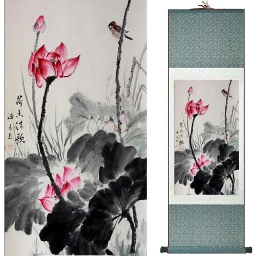 Flowers painting Chinese traditional art painting home decoration paintings20190817016