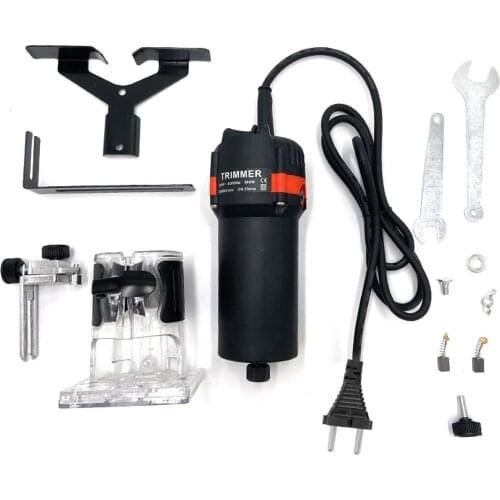 Woodworking Electric Trimming Machine Electromechanical Wood Milling Engraving Slotting Machine Brush Motor Wood Router