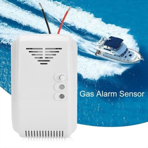 Combustible Gas Leak Alarm Sensor Propane Butane LPG Natural Motor Home Safety Device 12V