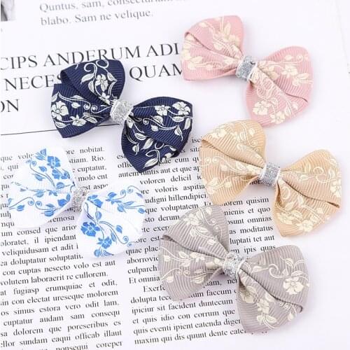 1PCS Novelty Trumpetflower Elastic Hair Bands Girls Ribbon Clip Bow Girl Hair Tie Rope Hairpin Handmade Fashion Hair Accessories