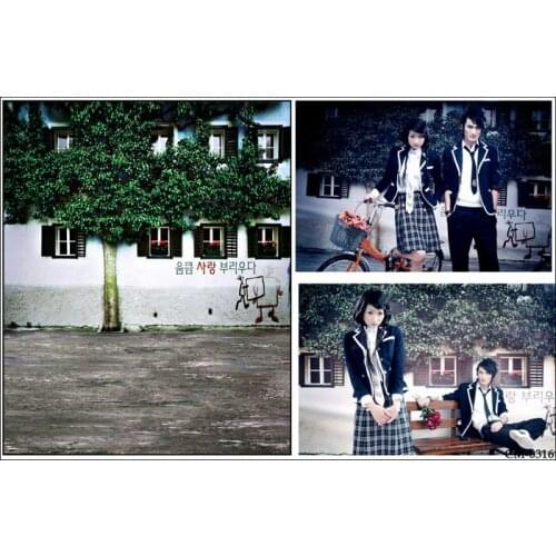 Green Leaves Black Land Photography Backdrops Background Wedding Photos Custom Background Studio