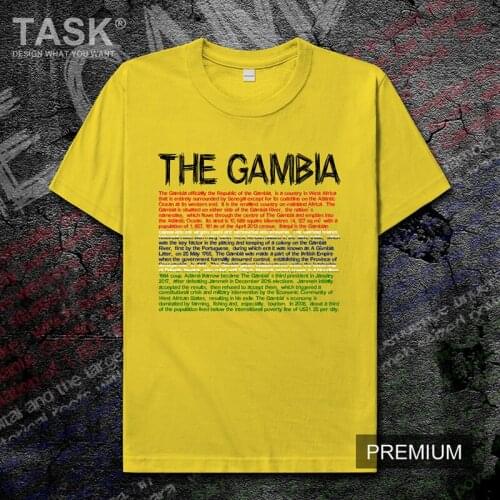Republic of The Gambia GMB Gambian GM national team mens t shirt tops Short Sleeve sports clothes new summer cotton t-shirt tide