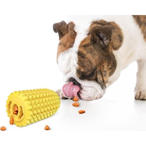 Dog Corn Chew Toy Puppy Toothbrush Toys Pet Molar Stick Pet Molar Bite Toy Teething Cleaning Dental Toys for Aggressive Chewers