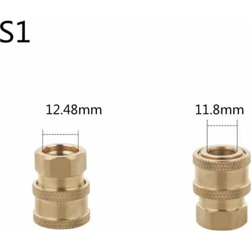 1/4" quick connection foam lance copper adapter quick connect brass pipe fittings high pressure foam gun car washer connector