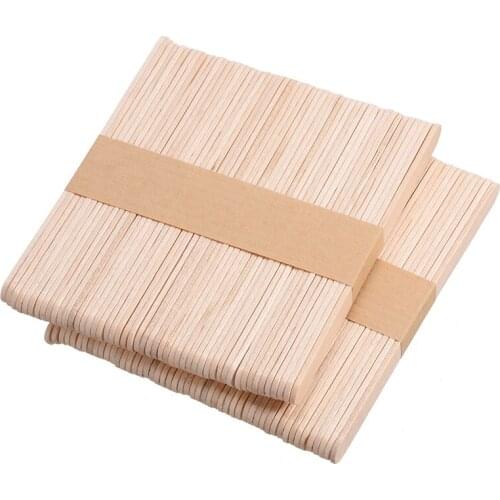 For Beauty Tools 100x Disposable Wax Waxing Spatula Wooden Body Hair Removal Stick Tongue Depressor Depressing Tools