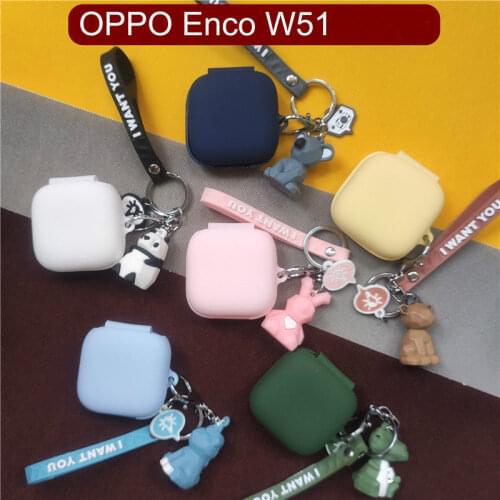 Cartoon Cute Plain W51 Headset Protection for Oppo Power51 Headset Protecting Cover Oppo Enco W51