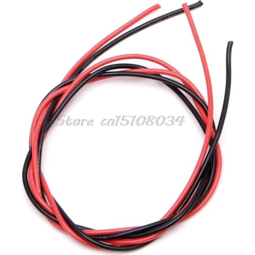 New 16 AWG Gauge Wire Flexible Silicone Stranded Copper Cables For RC Black Red S08 Wholesale&DropShip