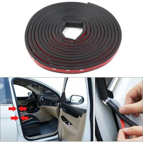 4M 13FT B-Shape Trim Rubber Strip Universal Car Door Edge Seal Hollow Weatherstrip Black
