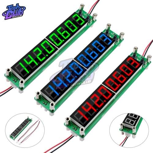 Signal Frequency Counter RF 0.1 to 60MHz 20MHz to 2400MHZ 2.4GHz Red Green Blue with LED display Digital Cymometer Meter Tester