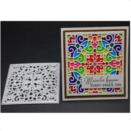 YINISE SCRAPBOOK Metal Cutting Dies For Scrapbooking Stencils BACKGROUND DIY Album Cards Making Embossing Die CUT Cuts CUTTER