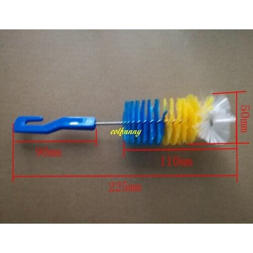 100pcs/lot Colorful Nylon Long Cleaning Brush For Baby Feeding Bottle Spout Tube Glass Cup Brushes