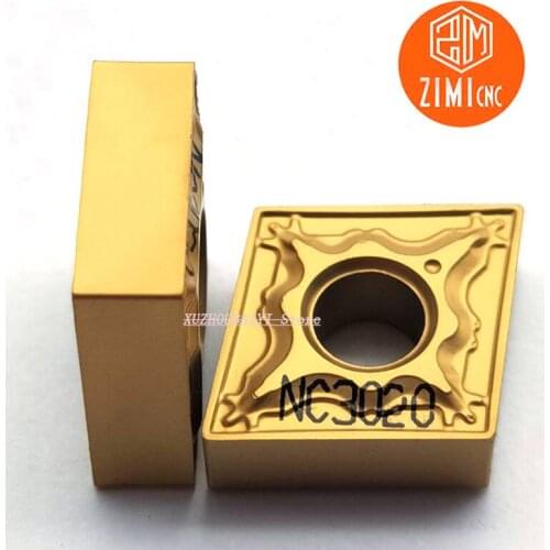 10pcs CNMG120404-HM NC3020 Carbide Insert CNMG431 Machine Tool Insertable External Turning Tool CNC Lathe Cutting Tool