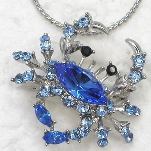 12pcs/lot Rhinestone Scorpion Fashion Pendant Necklaces Costume Chain Jewelry F101382