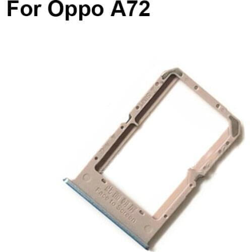 2PCS For OPPO A72 New Tested Good Sim Card Holder Tray Card Slot For OPPO A 72 Sim Card Holder OPPOA72