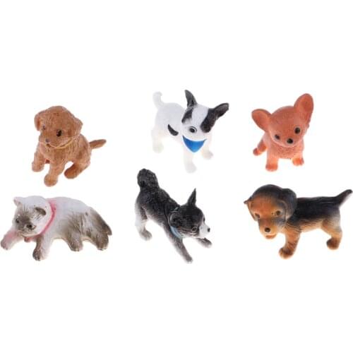 6 Pcs Resin Solid Transformation Animal Figures Toys for Kids Children Simulation Ornaments Model Toy Room Decoration Kids Gift