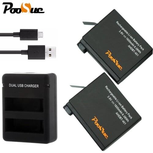 Hero 4 battery AHDBT-401 AHDBT401 Go Pro hero 4 3.8V 1600mAh bateria +USB Dual charger for GoPro hero4 Gopro hero 4 batteriers