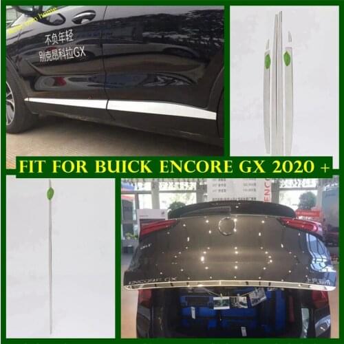 Accessories Tailgate Rear Trunk Door Strip / Molding Body Streamer Protection Panel Cover Trim Fit For Buick Encore GX 2020 2021