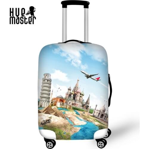 Suitcase Cover Love Travel Prints Luggage Protective Covers Travel Accessories Elastic Apply to 18"-30" Trolley Case Dust Cover