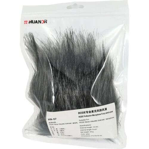 Professional Outdoor Furry Cover Windscreen Windshield Muff for Rode Stereo VideoMic SVM Mic Microphone similar to Deadkitten