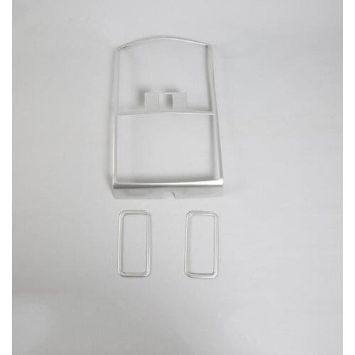 For Volkswagen Tiguan L 2017 3PCS ABS Chrome Car Interior Roof Dome Lamp Reading Light Cover Trim Car Styling Accessories