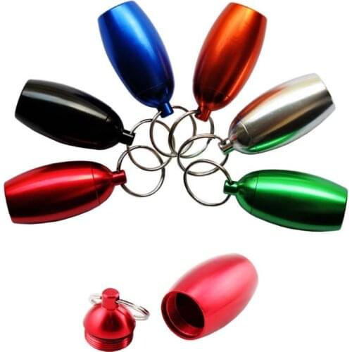 Storage-case/heath-care aluminum alloy bottle case/key rings jar for drug/900pcs/lot laser engraving logo single opp promotion