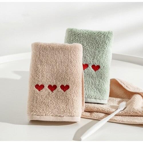 2pcs 34*74cm Cotton Hand Face Towel Absorbent Kitchen Napkin Hotel Beauty Salon Sauna Bathroom Wash Cloth Christmas Gift T60