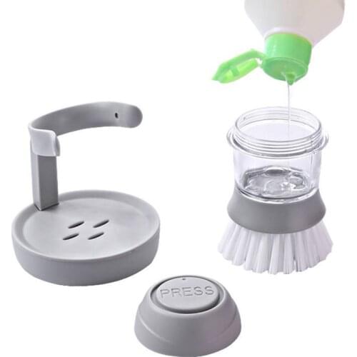 ZLCA Kitchen Cleaning Brush hydraulic pressure washing brush Kitchen Pot Pan Dish Bowl Palm Wash Tool Brush Scrubber Cleaner