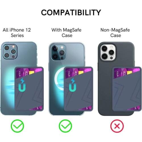 Magnetic Wallet Card Bag For iPhone 12 Pro Max 12mini Magsafe Cover Anti-knock High Quality Silicone for iPhone 12 Pro Max 11
