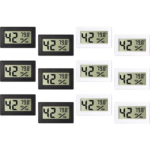 Mini Hygrometer Thermometer Digital Display Hygrometer Fahrenheit, Suitable for Greenhouse Garden Basement (12)