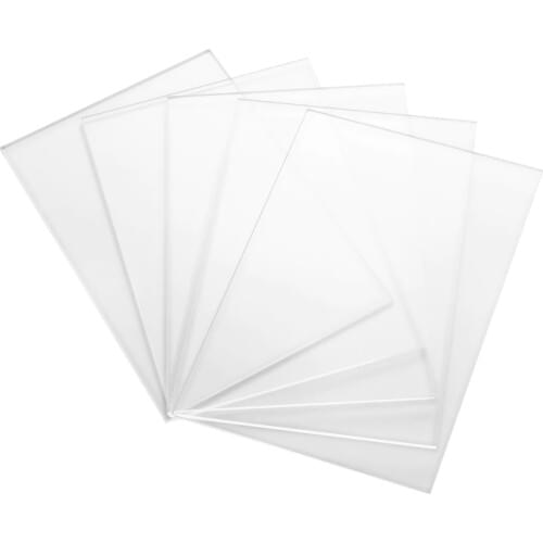 20pcs Transparent Acrylic Sheets Multifunction Panels for Crafting Project Picture Frame Cutting