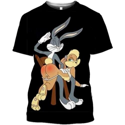 Polyester mens T-shirt, clothing, short sleeves, Japanese animation, 3D printing, fashion, leisure, large size, summer 2021 nov