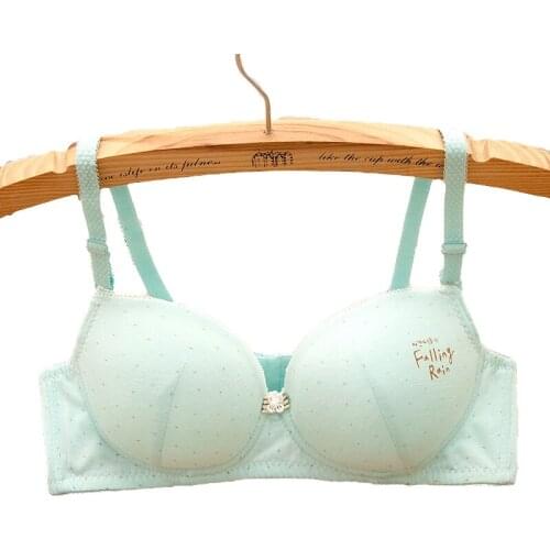 2018 New Cute Cotton Comfortable Small Chest Girl Bra High School Student Adjusting Underwear Bra Young Girl for 12-18year Hs003