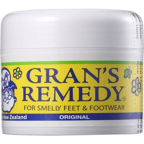Original NewZealand Grans Remedy Original Cooling Scented Foot Care Powder Smelly Feet FOOTWEAR Treatment Foot Odour Control