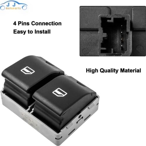 6Q0959858 6Q0959858A ABS Front Electric Power Window Console Switch Button For Volkswagen Seat Ibiza Cordoba POLO 9N 20012005