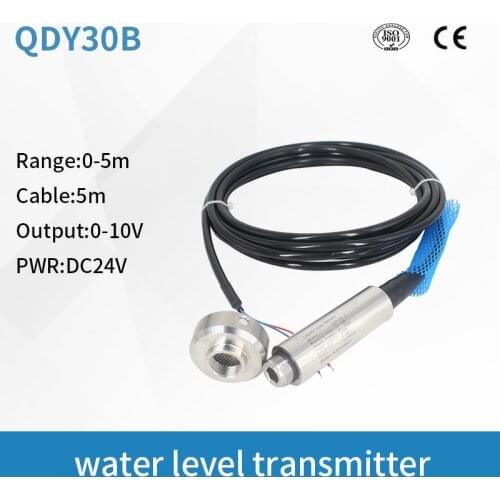 QDY30B anti-clogging Sewage water level sensor Submersible Level Transmitter 0-10V output Water Tank Level Sensor
