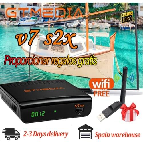 FAT receptor gtmedia V7 s2x DVB-S/S2/S2X satellite receiver upgrade form freesat V7 V7s include USB wifi same as gtmedia V8X hd