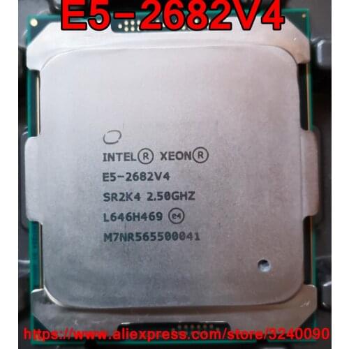 Intel Xeon CPU E5-2682V4 SR2K4 2.50GHz 16-Cores 40M LGA2011-3 E5-2682 V4 processor E5 2682V4 free shipping E5 2682 V4