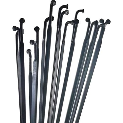 25pcs Pillar PSR 1432 Aero spokes Straight pull or J-Bend Stainless steel Bladed Spokes Alloy AL7075 Nipple 6.5g/pc (260mm)