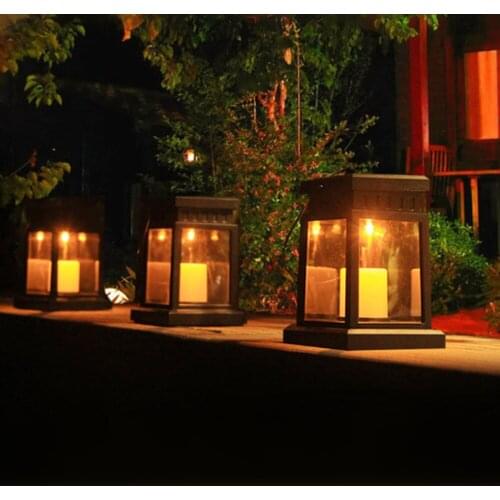 Solar Lantern Lights Hanging White LED Warm Waterproof Garden Decor